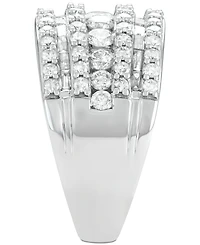 Five-Row Diamond Band (3 ct. t.w.) 14k White, Yellow or Rose Gold