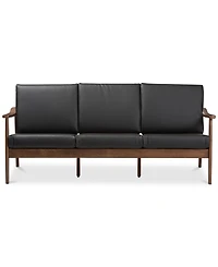 Ambelin 72" Faux Leather Sofa