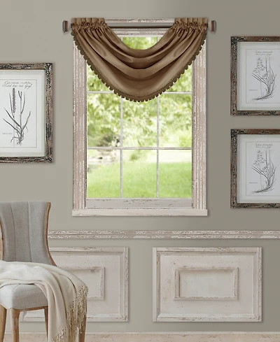 Elrene Home Fashions All Seasons Waterfall Window Valance