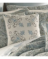 J Queen New York Giovani Embroidered Decorative Pillow, 18" x 18"