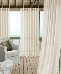 Elrene Home Fashions Carmen Sheer Extra Wide Indoor/Outdoor Sheer Window Curtain