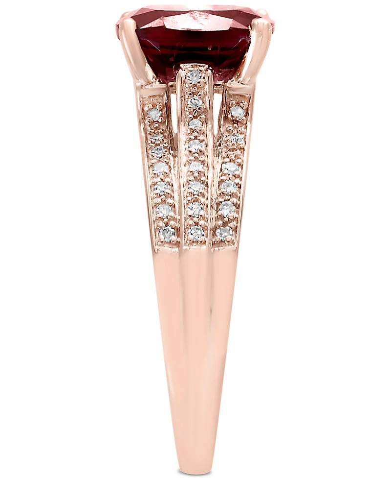 Effy Garnet (3-1/4 ct. t.w.) and Diamond (1/5 Ring 14k Rose Gold