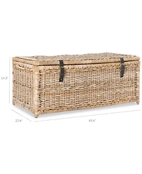 Jonathan Y Happimess Caden 46'' Wicker Storage Trunk