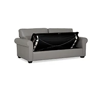 Orid 77" Full Roll Arm Leather Sleeper, Created for Macy's