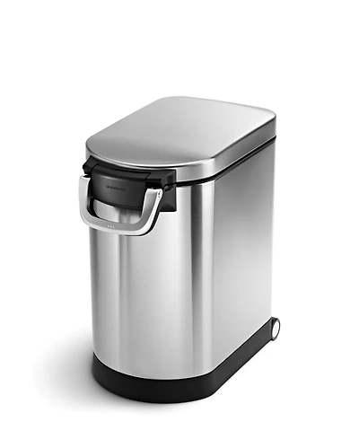simplehuman Medium Pet Food Can, Storage Container with Magnetic Scoop