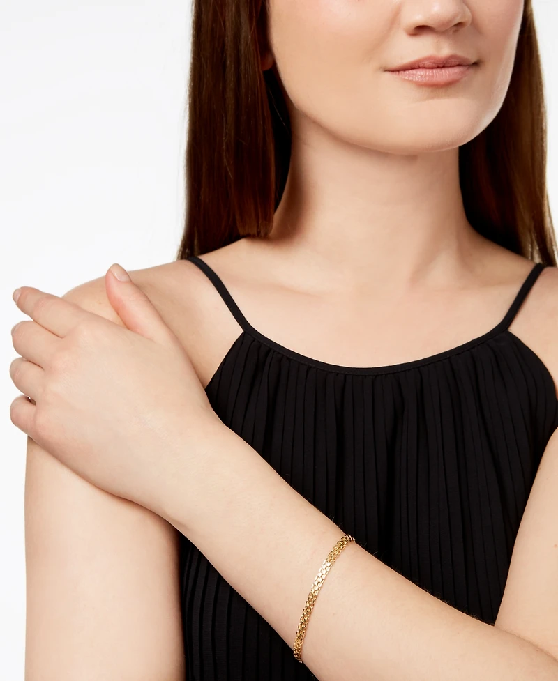 Bismark Chain Bracelet in 10k Gold