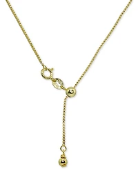 Giani Bernini Adjustable 16"- 22" Box Link Chain Necklace 18k Gold-Plated Sterling Silver, Created for Macy's (Also Silver)
