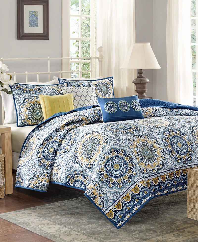 Madison Park Tangiers 6-Pc. Quilt Set, Full/Queen