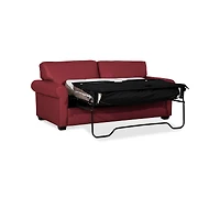 Orid 77" Full Roll Arm Leather Sleeper, Created for Macy's