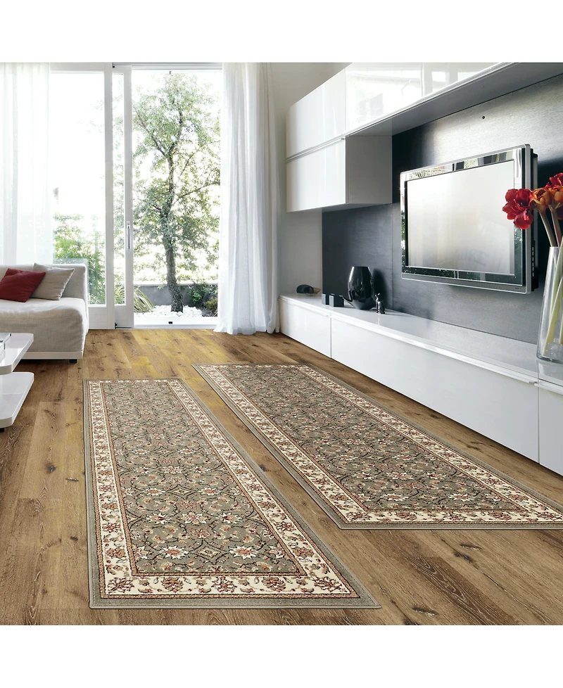 Closeout! Km Home Prato Meshed Sage 2-Pc. Runner Rug Set
