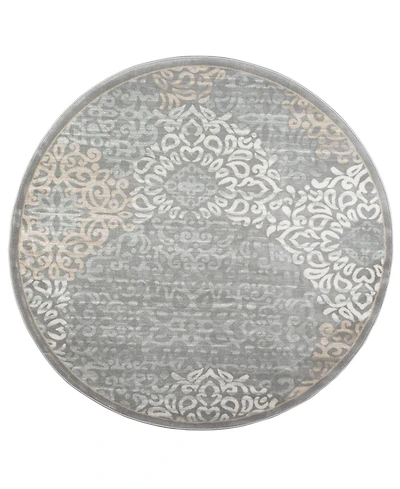 Closeout! Km Home Teramo Intrigue 5'3" Round Area Rug