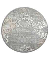 Closeout! Km Home Teramo Intrigue 5'3" Round Area Rug