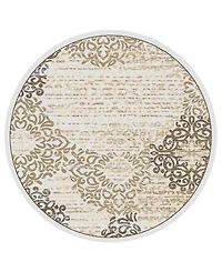 Closeout! Km Home Teramo Intrigue 5'3" Round Area Rug