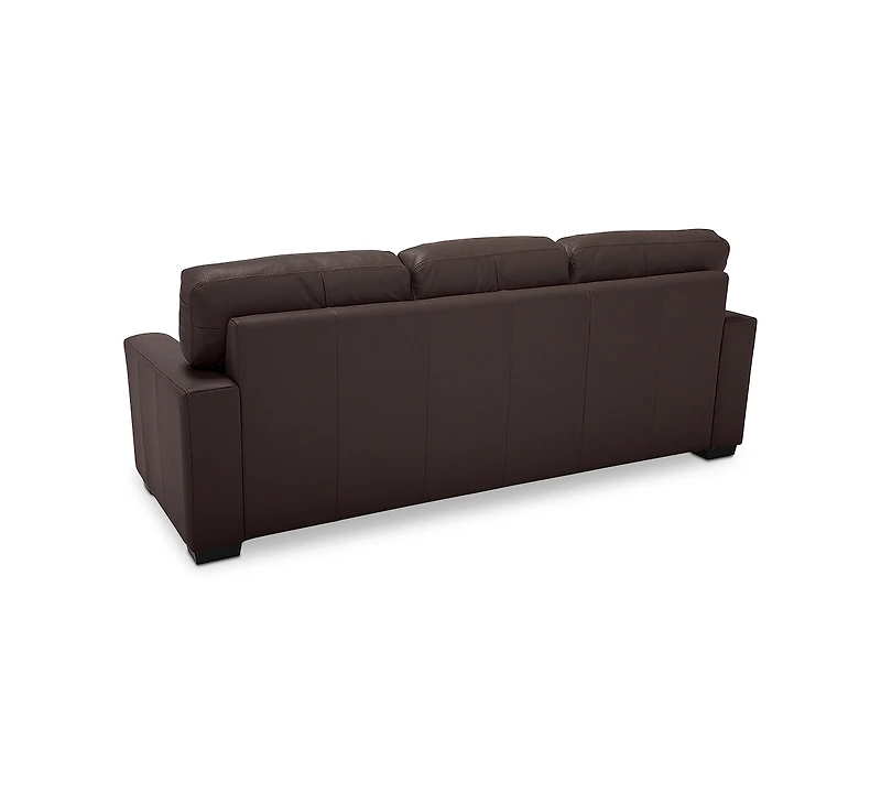 Ennia 82" Leather Queen Sleeper Sofa, Created for Macy's