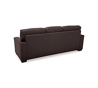 Ennia 82" Leather Queen Sleeper Sofa, Created for Macy's