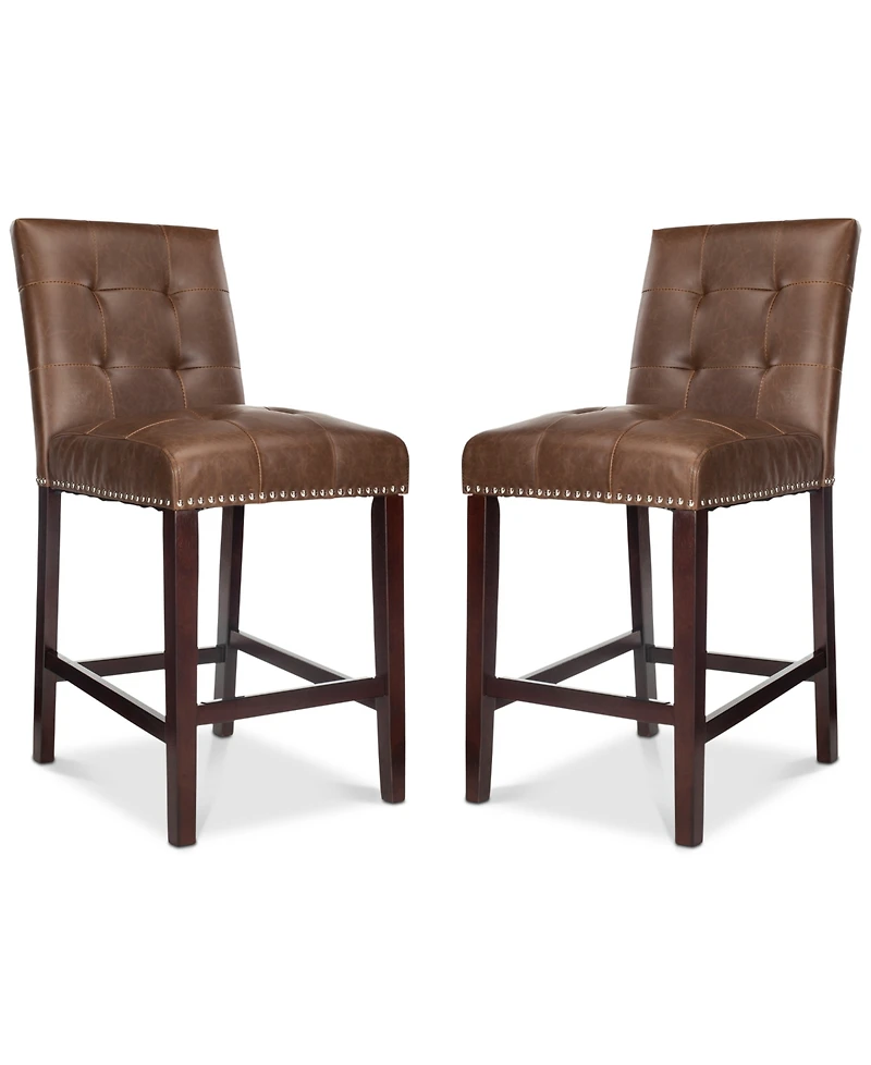 Ora Faux Leather Counter Stool (Set Of 2)