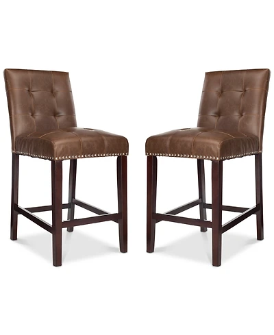 Ora Faux Leather Counter Stool (Set Of 2)