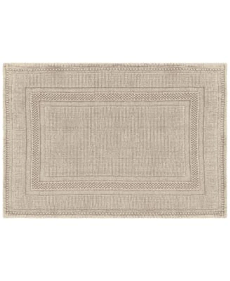Jean Pierre Racetrack Stonewash Cotton Bath Rugs