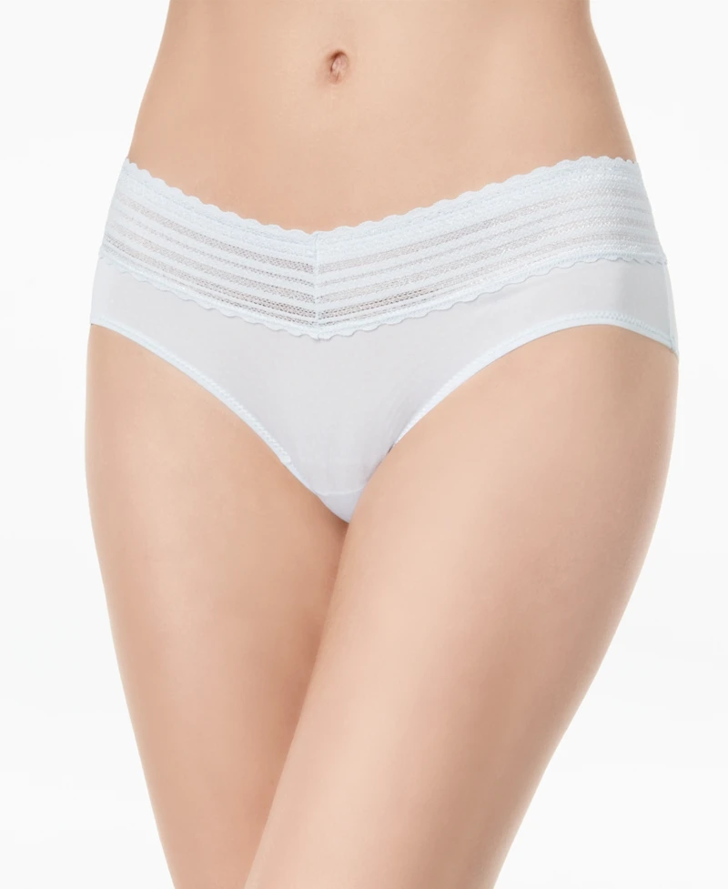 Warners No Pinching, Problems Dig-Free Comfort Waist with Lace Microfiber Hipster 5609J