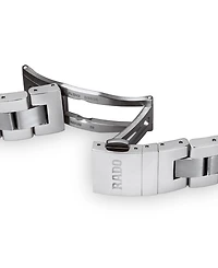 Rado Men's Swiss Chronograph HyperChrome Stainless Steel Bracelet Watch 44.9mm