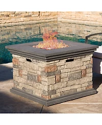 Esten Square Gas Fire Pit