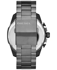 Diesel Men's Chronograph Mega Chief Gunmetal Ion-Plated Stainless Steel Bracelet Watch 59x51mm DZ4329