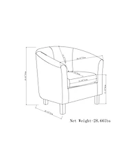 Westbrook Faux Leather Tub Chair