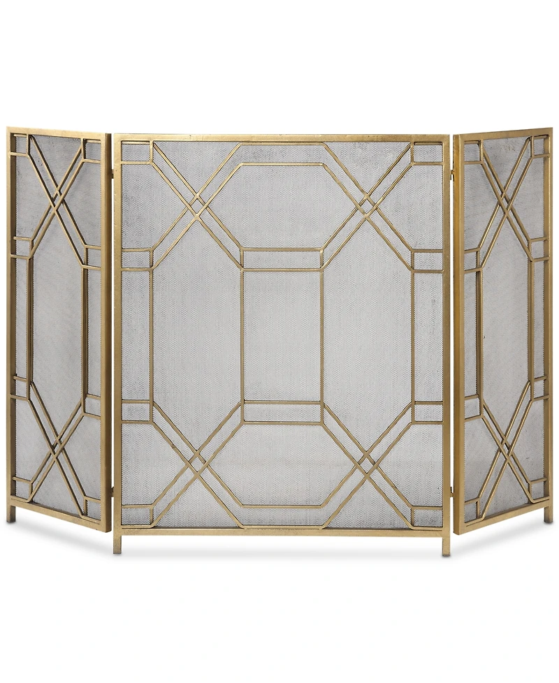 Uttermost Rosen Gold-Leaf Fireplace Screen