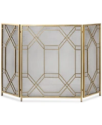 Uttermost Rosen Gold-Leaf Fireplace Screen