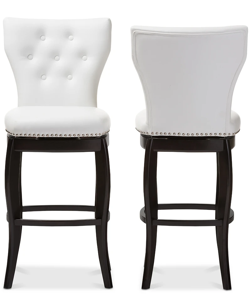 Sycily Swivel Bar Stool (Set of 2)