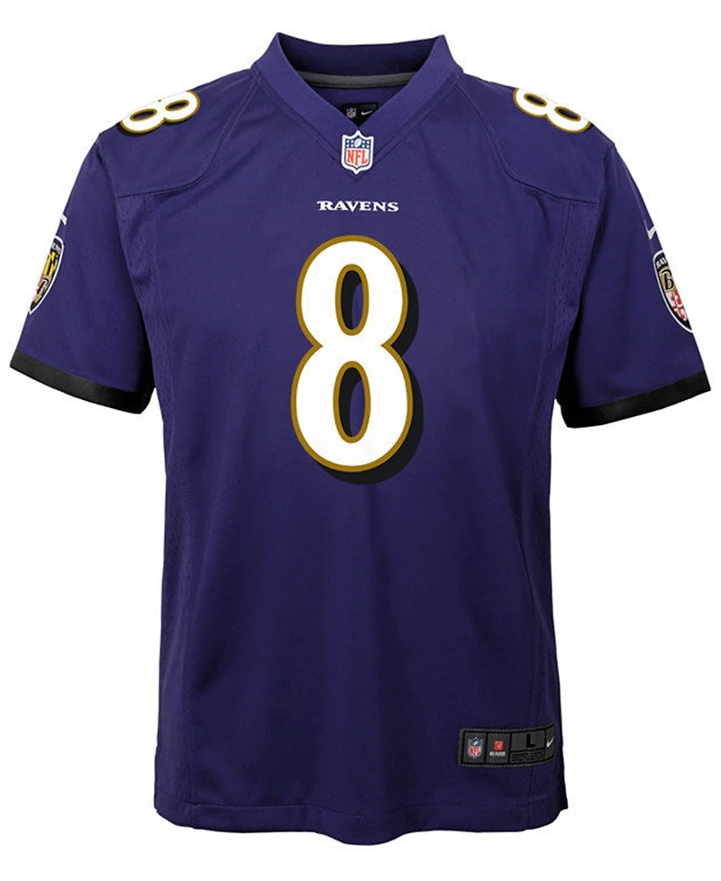 Big Boys and Girls Nike Lamar Jackson Baltimore Ravens Fashion Game Jersey