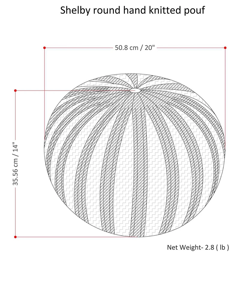 Emons Round Pouf