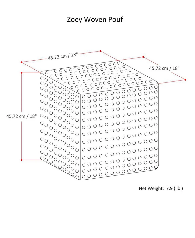 Kemptan Cube Pouf
