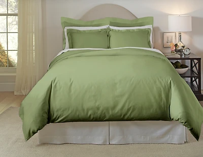 Pointehaven Solid 620 Thread Count Cotton Sham, European