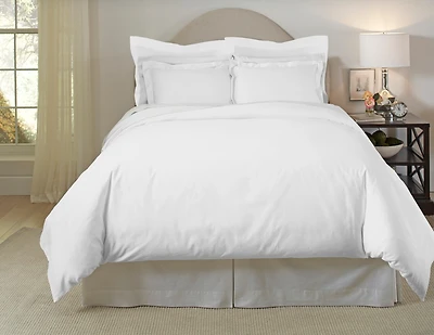 Pointehaven Solid 620 Thread-Count Cotton 3-Pc. Duvet Cover Set, King/California King
