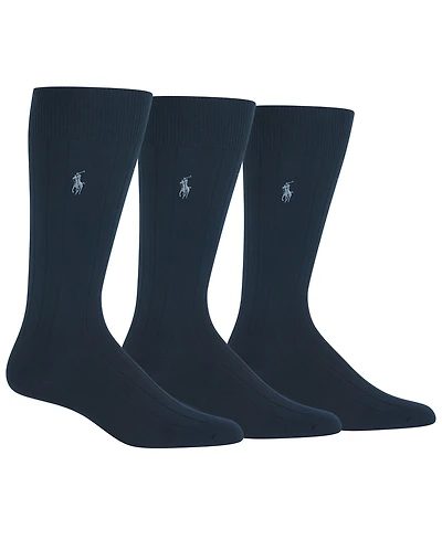 Polo Ralph Lauren Men's 3-Pk. Supersoft Rib Dress Socks