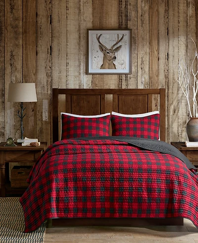 Woolrich Buffalo Check Reversible 3-Pc. Quilt Set, Full/Queen