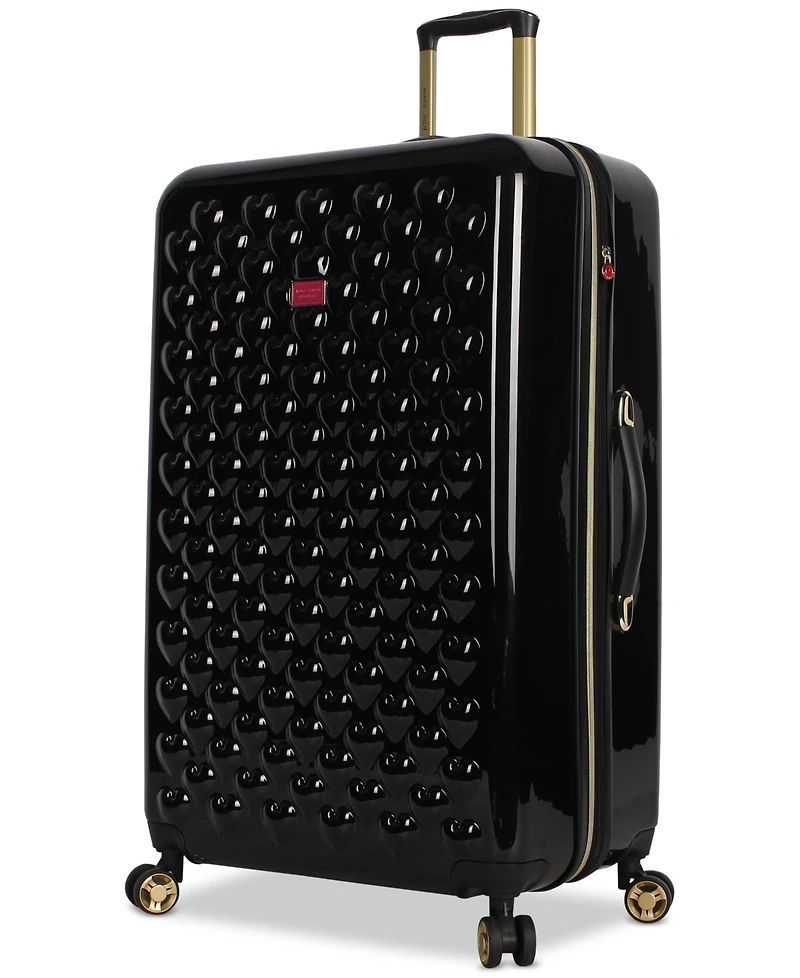 Betsey Johnson Heart To Heart 30" Check-In Spinner