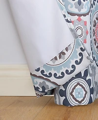 Nepal Global Medallion Print Blackout Grommet Curtain Panel