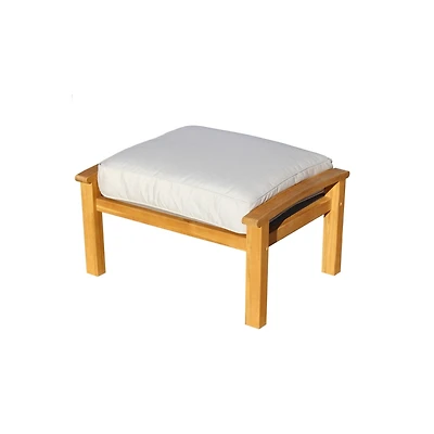 Courtyard Casual Teak Heritage Outdoor Teak Ottoman