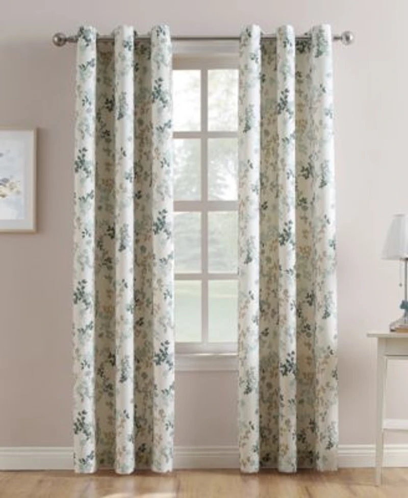 Mabel Leaf Print Curtain Collection