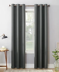 Montego Casual Textured Semi-Sheer Grommet Curtain Panel