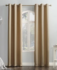 Montego Casual Textured Semi-Sheer Grommet Curtain Panel