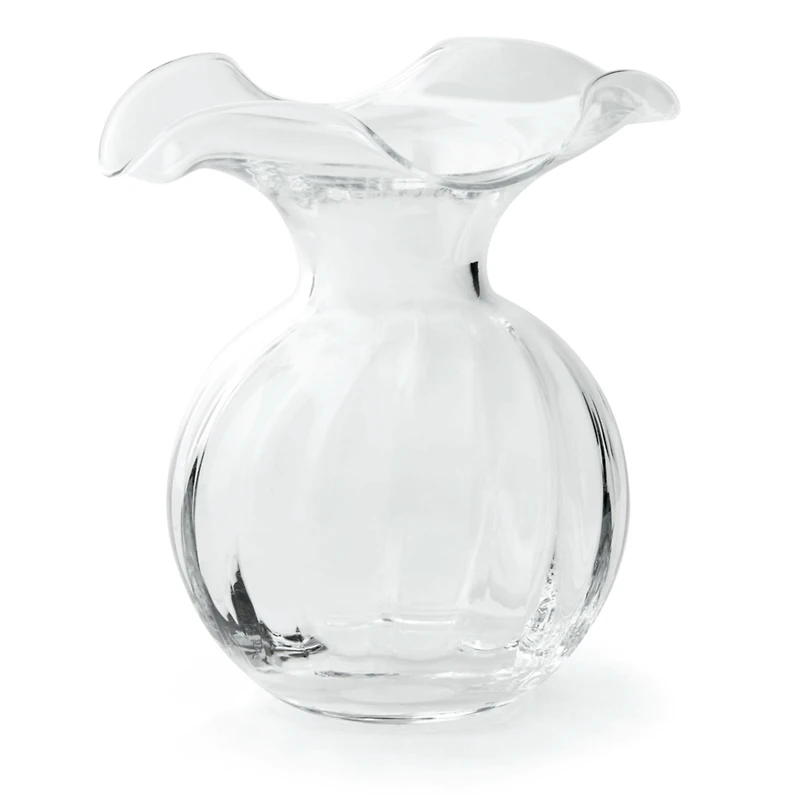 Vietri Hibiscus Glass Small Fluted Vase
