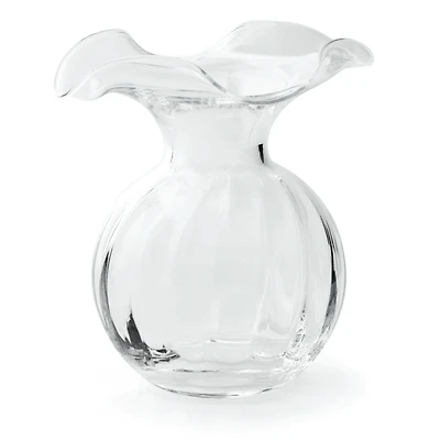 Vietri Hibiscus Glass Small Fluted Vase