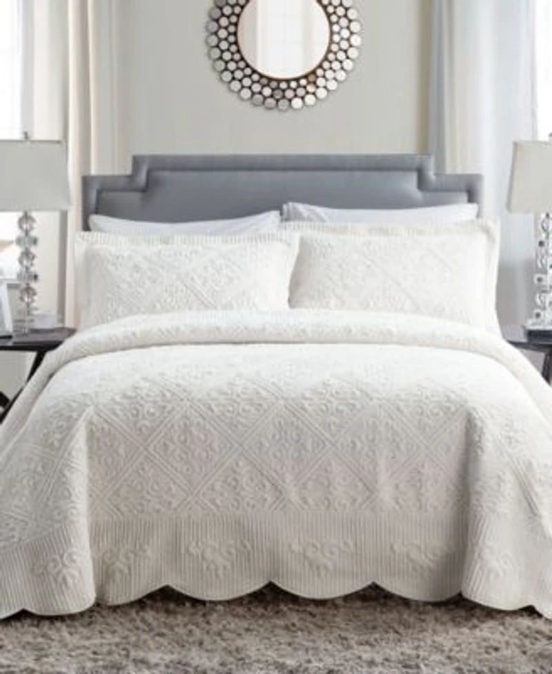 Vcny Home Westland Plush Bedspread Sets