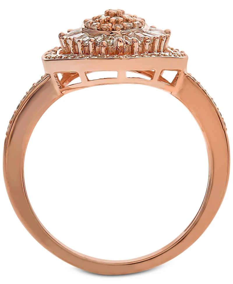 Diamond Heart Cluster Ring (1/2 ct. t.w.) 14k White , Yellow or Rose Gold