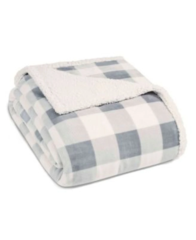 Eddie Bauer Mountain Plaid Ultra Soft Blanket