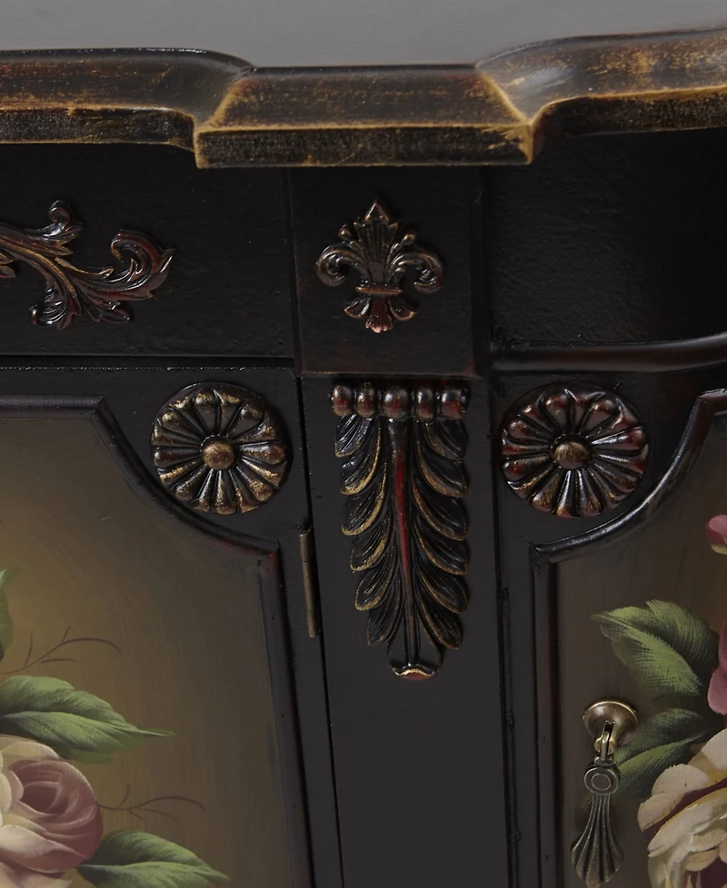 Nearly Natural French Vintage-Style Floor Cabinet