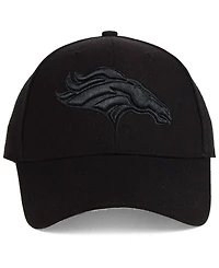 '47 Brand Denver Broncos Black & Black Mvp Strapback Cap
